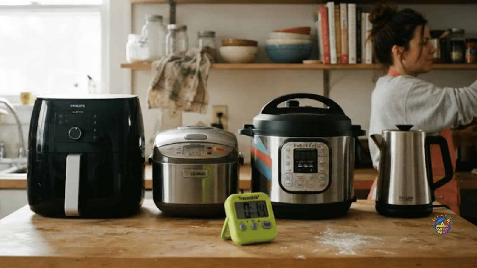 four small kitchen appliances that cook without oven heat